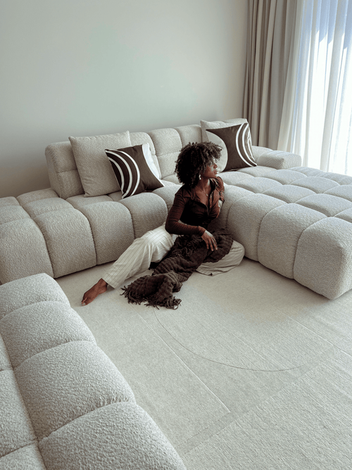 Wollen vloerkleed Twig ivoor/wit - Interieur05 - 160 x 230 cm - vtwonen shop