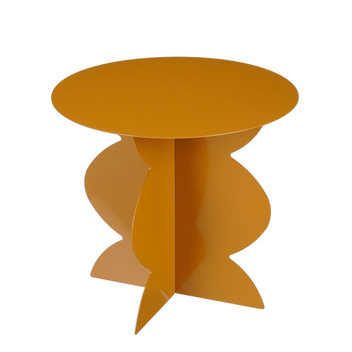 Mica Decorations Rafi Bijzettafel - H40 x Ø45 cm - IJzer - Bruin