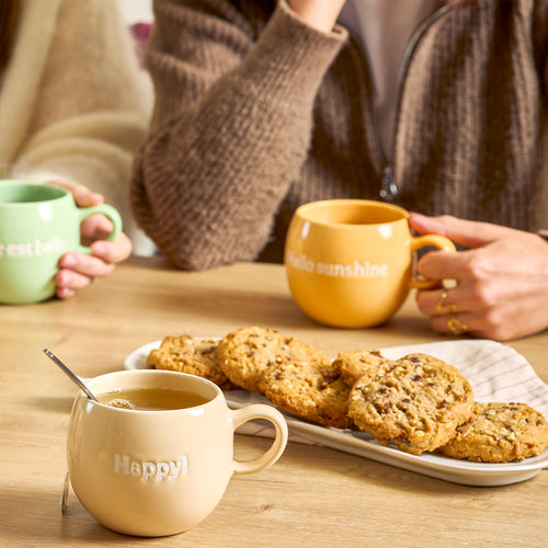 Salt & Pepper - Serveerschaal 36x12,5cm beige Rocca - Set van 2