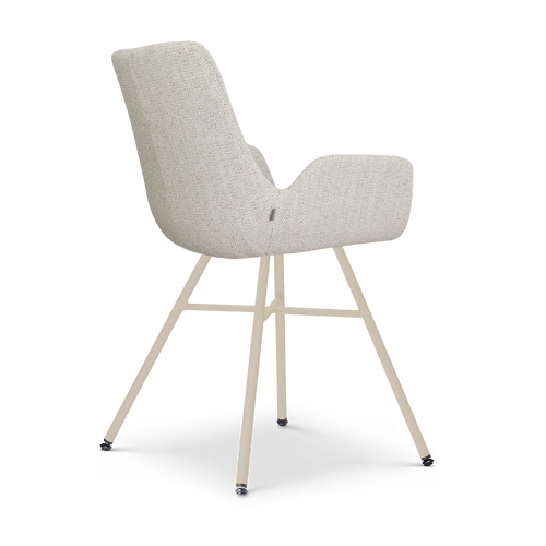 Nolon Noa-Eef eetkamerstoel beige gemêleerd - beige onderstel