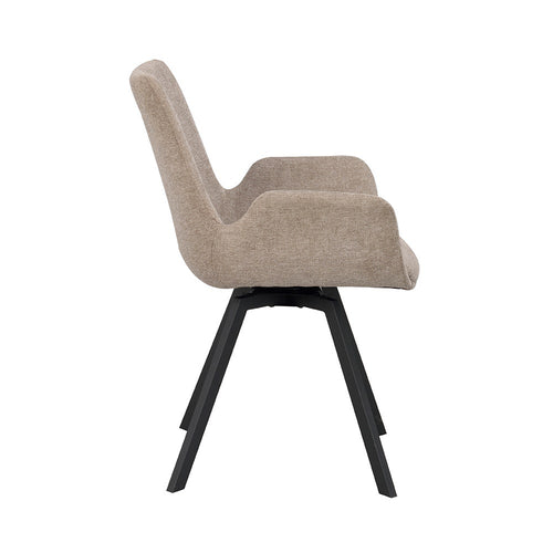Rowico Home Norwell Draaibare Eetkamerstoel Beige - Set Van 2