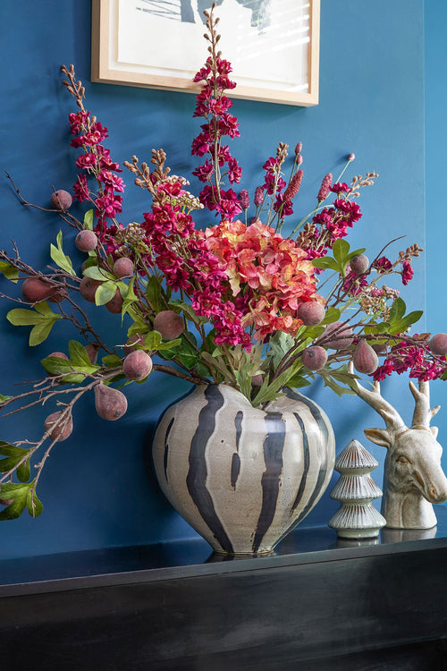 Mica Decorations Nanda Vaas - H24 x Ø27 cm - Keramiek - Bruin - vtwonen shop