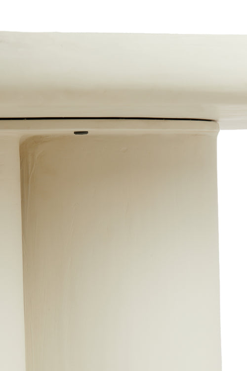 Light & Living eettafel MIZUHO - Ø130x78cm - wit