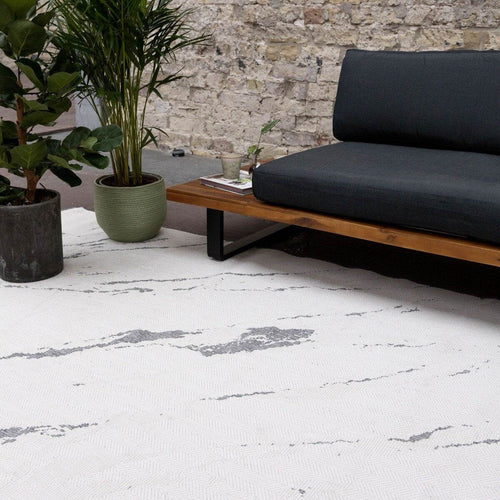 Buitenkleed Marble - Grijs/wit - dubbelzijdig - EVA Interior - 160 x 230 cm