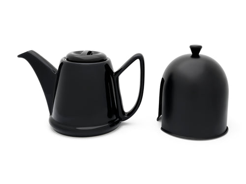 Bredemeijer - Theepot Cosy Manto 1,0L zwart/zwart - vtwonen shop