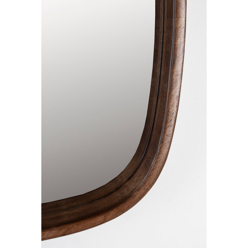 Housecraft Living Nyko Spiegel/ Wandspiegel Vierkant Hout 50x50 cm Bruin