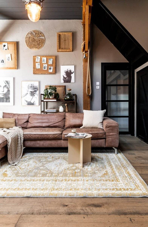 Interieur05 Vintage Vloerkleed Aila Geel - 190 x 280 cm - vtwonen shop