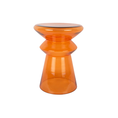 Leitmotiv bijzettafel Amarre - oranje - 32x32x45cm