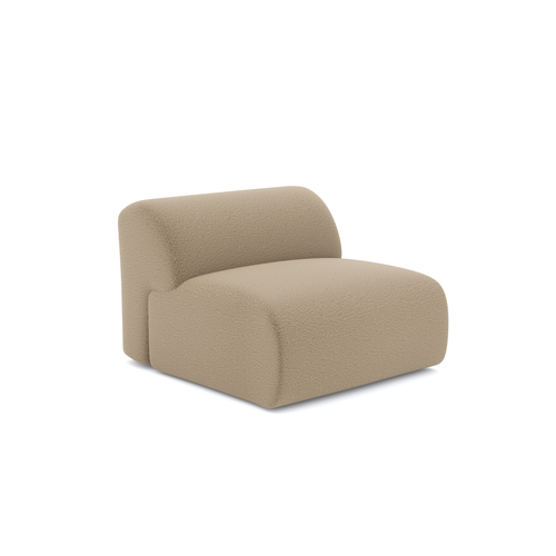 Sia Home - Fauteuils MYRA - Bouclette stof - Mol - 75cm - vtwonen shop