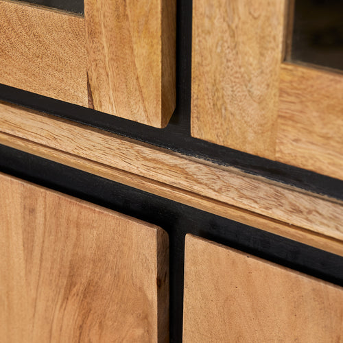 Starfurn  vitrinekast RichWood - bruin - 45x160x200cm - vtwonen shop