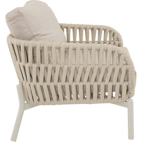Lesli Living bistrostoel Burgos - beige - 80x84x66,5cm - set van 2