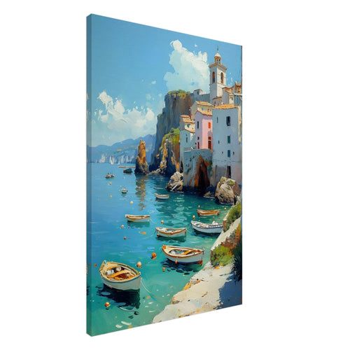Artfulprints Canvas Harbour breeze canvas - 60x90 cm - Blauw