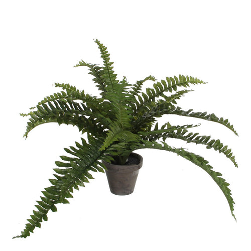 Mica Decorations Boston Varen Kunstplant in Bloempot Stan - H35 x Ø45 cm - Groen