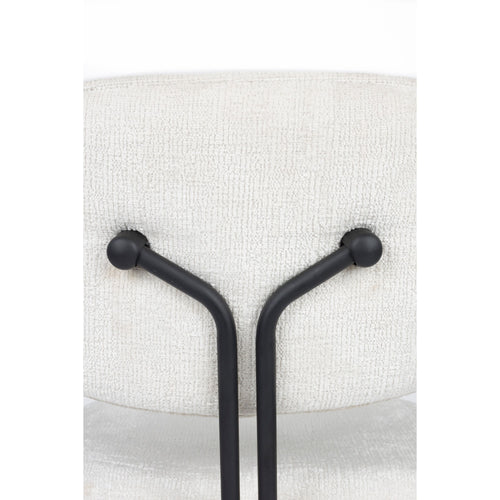 Housecraft Living Bouton Eetkamerstoelen met armleuning Off White - Set van 2 - vtwonen shop