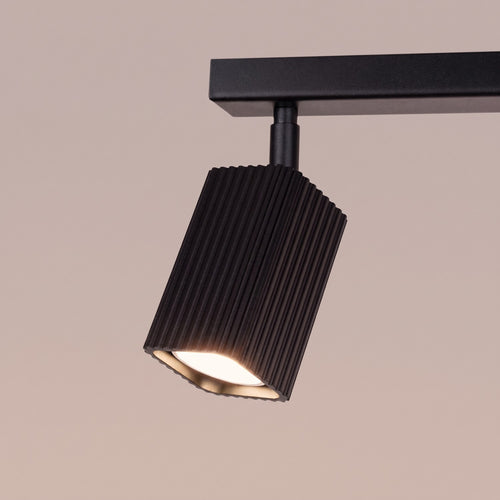 Sollux Lighting Plafondlamp RAYO 4L zwart - 81x6x16,5cm