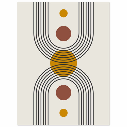 Artfulprints  Boho – Solar form   poster 30x40 cm - vtwonen shop