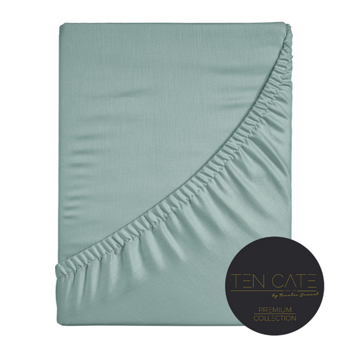 Ten Cate premium - hoeslaken - 90x200 - 100% katoen satijn - mint