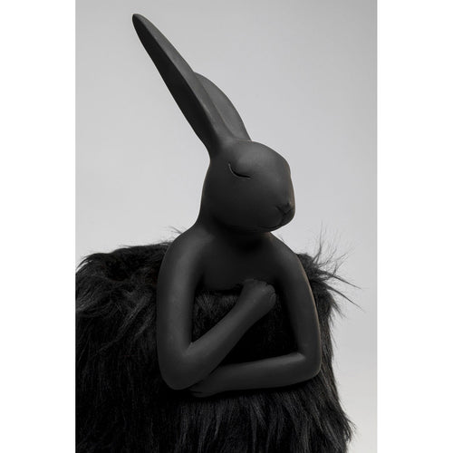 Kare Design tafellamp Animal Fluff - konijn - 50cm - zwart