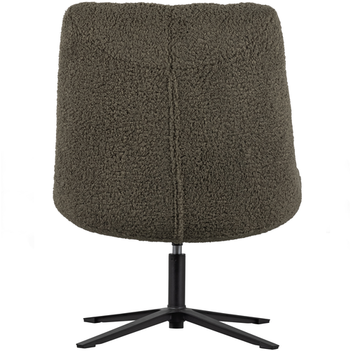 WOOOD draaibare fauteuil Job - Teddy - Groen - 101x70x85 - vtwonen shop