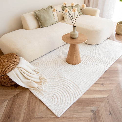 Interieur05 Scandinavisch vloerkleed Oskar creme/wit - 200 x 280 cm