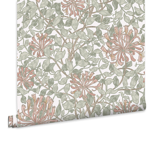 William Morris at Home Vliesbehang - Honeysuckle Maytime