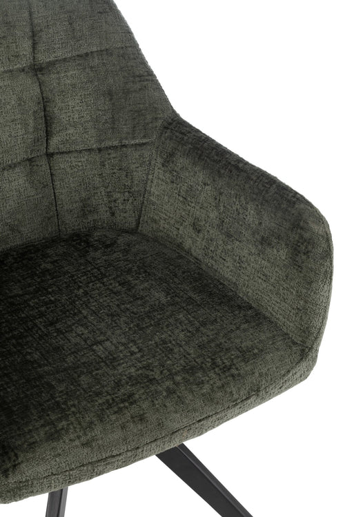 J-Line stoel Louna - ijzer/acryl - groen