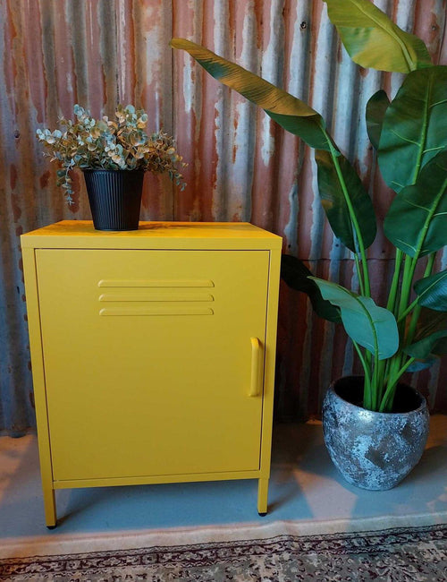 MaximaVida metalen lockerkastje Finn 52 x 40 x 67 cm okergeel - vtwonen shop