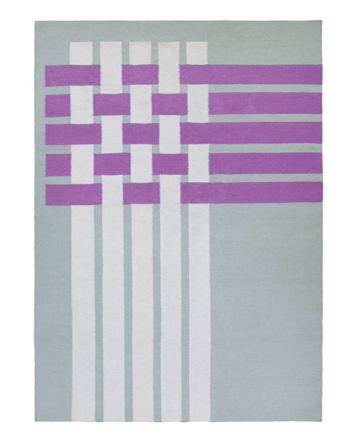 Vloerkleed Finarte Bond Wool Rug Aqua 140x200 cm - vtwonen shop