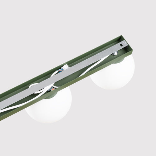 Sollux Lighting Plafondlamp YOLI 4 olijfgroen - 88x12x14,5cm