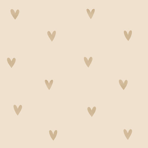 ESTAhome behang hartjes beige - 53 cm x 10.05 m - 139769