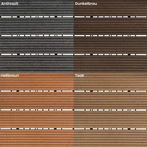 Home Deluxe WPC houttegels BAVARO Teak 9m²