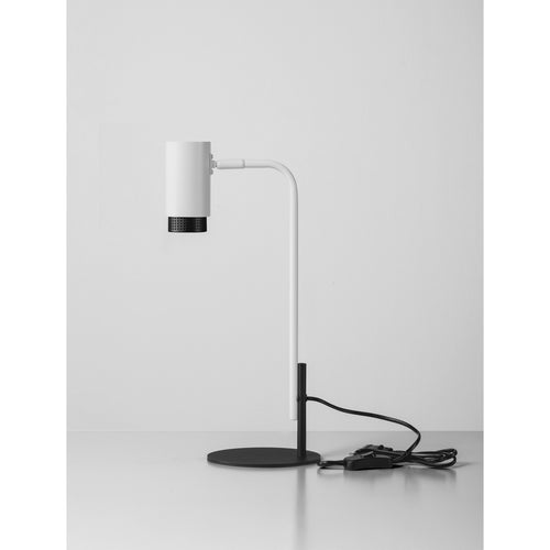 Nova Luce NESSI Bureaulamp Zandwit, Zwarte LED GU10 1x10W