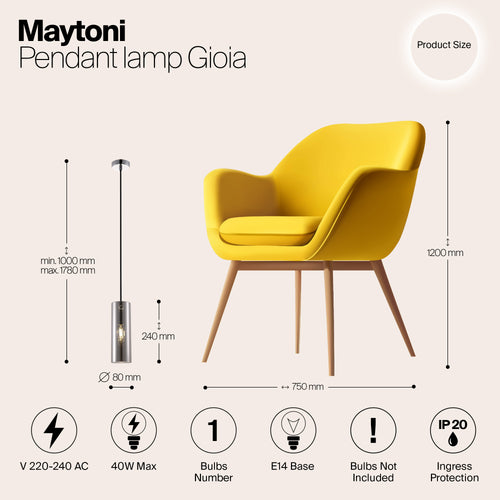 Maytoni - Hanglamp Gioia - Chroom - Ø8 - vtwonen shop