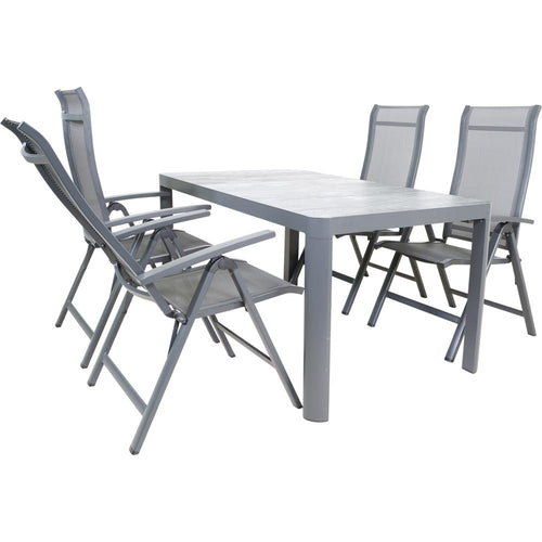 Lesli Living bistrostoel Hera - antraciet - 61x67x113cm - set van 2