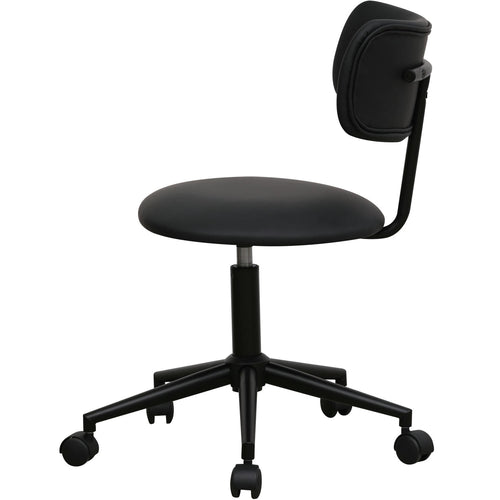Furnhouse bureaustoel Roxy - Zwart - Kunstleer - 57x56x74