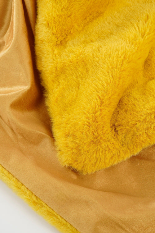 In The Mood Collection Bronte Fleece Deken - L200 x B150 cm - Geel - vtwonen shop