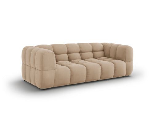 Cosmopolitan Design Bank Sky 3-zits, flueel, zand - 102x214x70cm