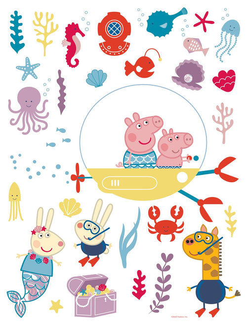 Sanders & Sanders muursticker Peppa Pig multicolor - 85 x 65 cm - 601360