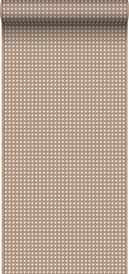 Sanders & Sanders behang ruiten bruin - 53 cm x 10 m - 640515