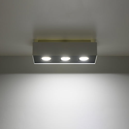 Sollux Lighting Plafondlamp MONO 3 wit - 34x14x11cm