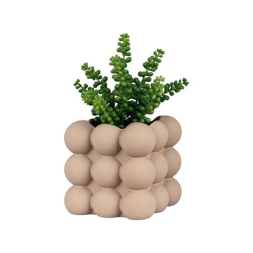 Artichok Annemarie bloempot keramiek bruin - 13,5 x 13 cm - vtwonen shop