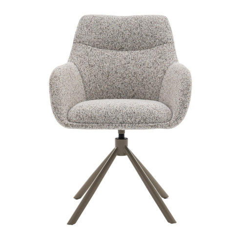 DÉJA Living Eetkamerstoel Noé - Beige/Taupe - Draaibaar - Set van 2 - vtwonen shop