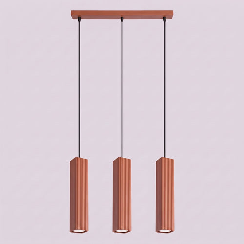 Sollux Lighting Hanglamp RAYO 3L rode oker - 45x6x98cm
