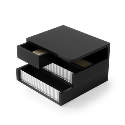 Umbra opbergdoos Malibu - 24 x 24 x 15 cm - zwart