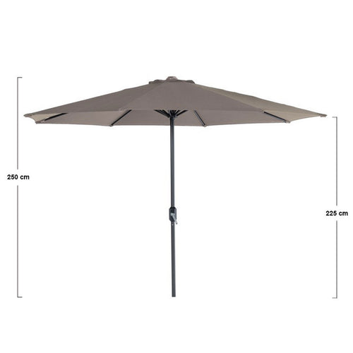 Lotus parasol - Ø300 cm - carbon black - taupe - vtwonen shop