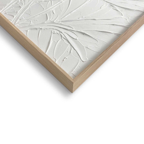 Reinders Flowers White schilderij 3d art -  wit - woonkamer - 70x50cm