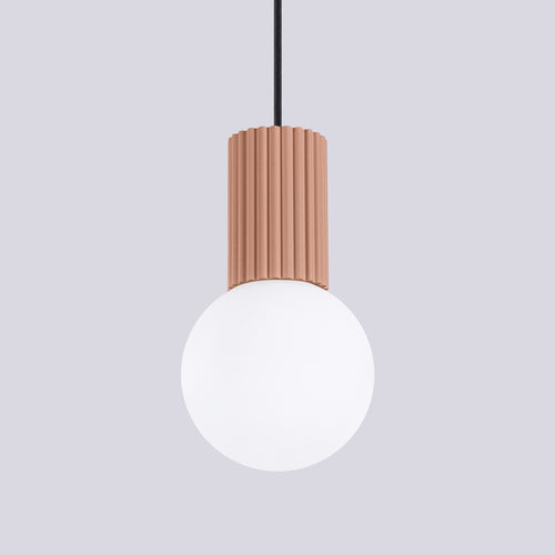 Sollux Lighting Hanglamp HALO 1 mokka - 12x12x120cm