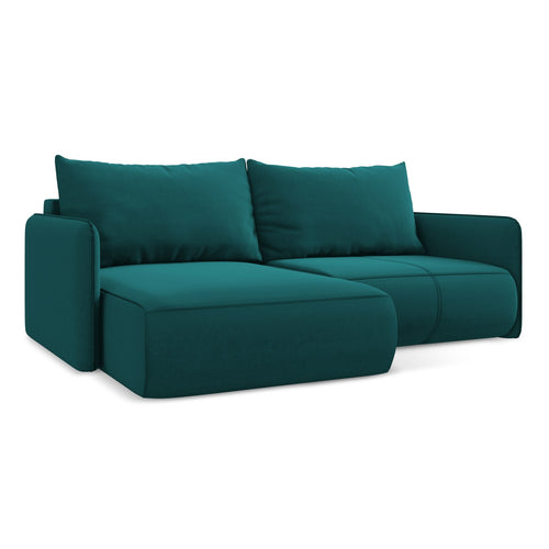 LaMiaSofa hoekbank links Palermo - velours - marien - 207x148x86