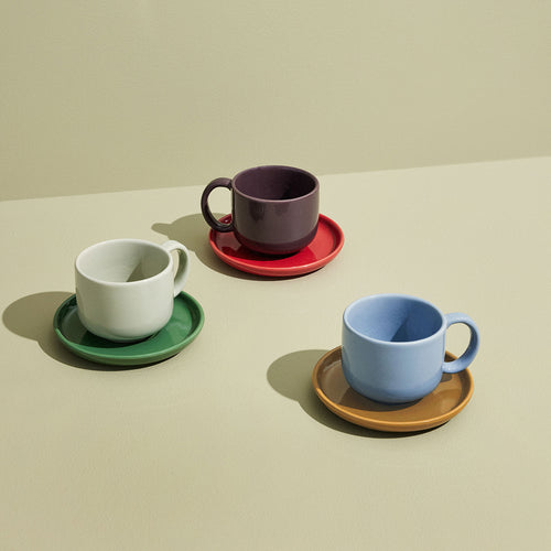 Hübsch kop/schotel Amare - steenpoeder - ø9xh6, ø13xh3cm - vtwonen shop