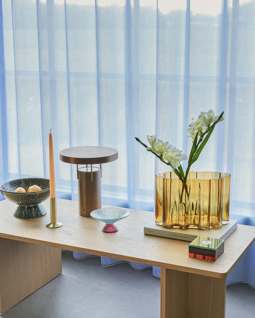 Hübsch vaas Umber - glas - 30x16xh20cm - vtwonen shop